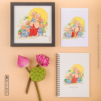 SET HỘP QUÀ - PHẬT DI LẶC CƯỜI HOAN HỈ BÊN CHÚ TIỂU